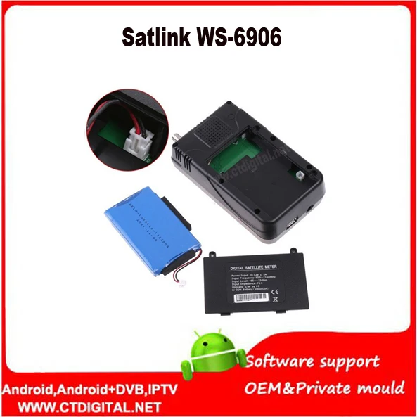 

Satlink WS-6906 DVB-S FTA Digital Satellite Finder Meter TV Signal Receiver satlink ws6906 For setting