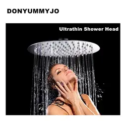 Бесплатная доставка 4/6/8/10 дюймов Нержавеющая сталь Showerhead Ванная комната смеситель для душа Глава Дождь ультратонкие Насадки для душа