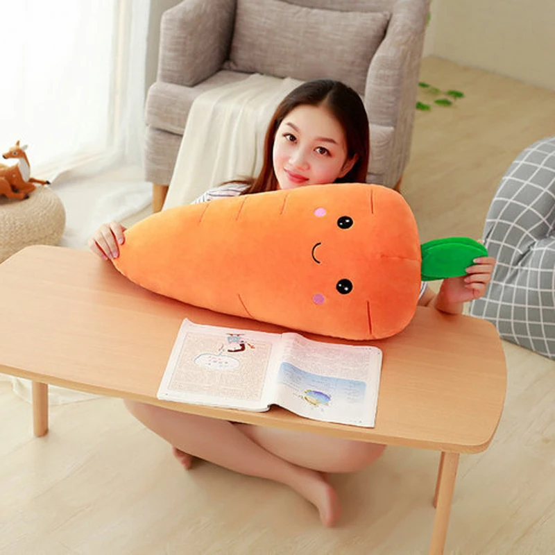 Lovely Carrot Plush pillow doll plush toy smile cute carrot girl doll