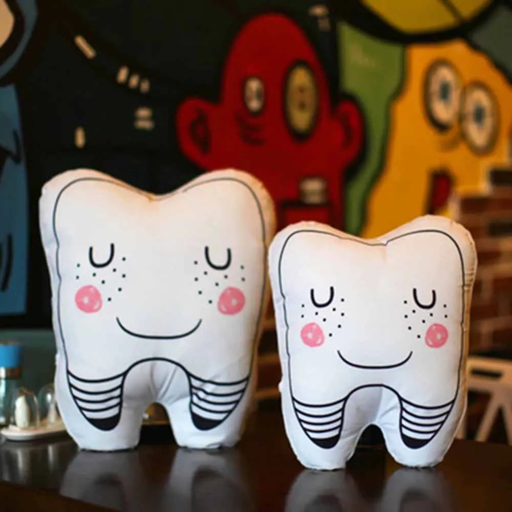 1 pc New tooth shaped pillow cushion washable creative gifts Children's