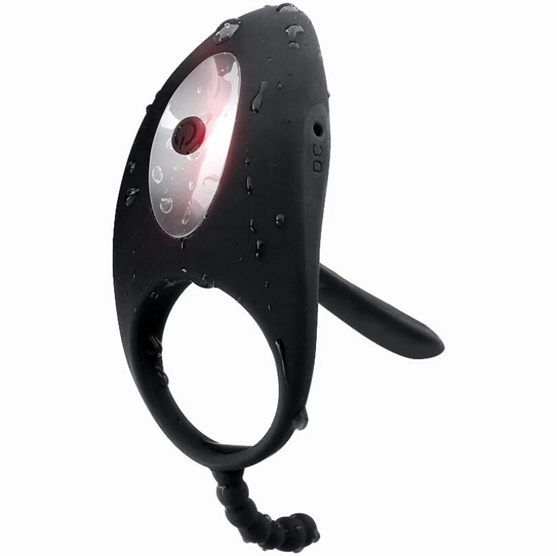 Male Penis Vibrating Ring Silicone Vibrator G spot Stimulator Clitoris Massager Anal font b Dildo b