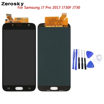 

New Arrival For Samsung Galaxy J7 Pro 2017 Lcd Display With Touch Screen Digitizer Assembly Brightness Adjustment