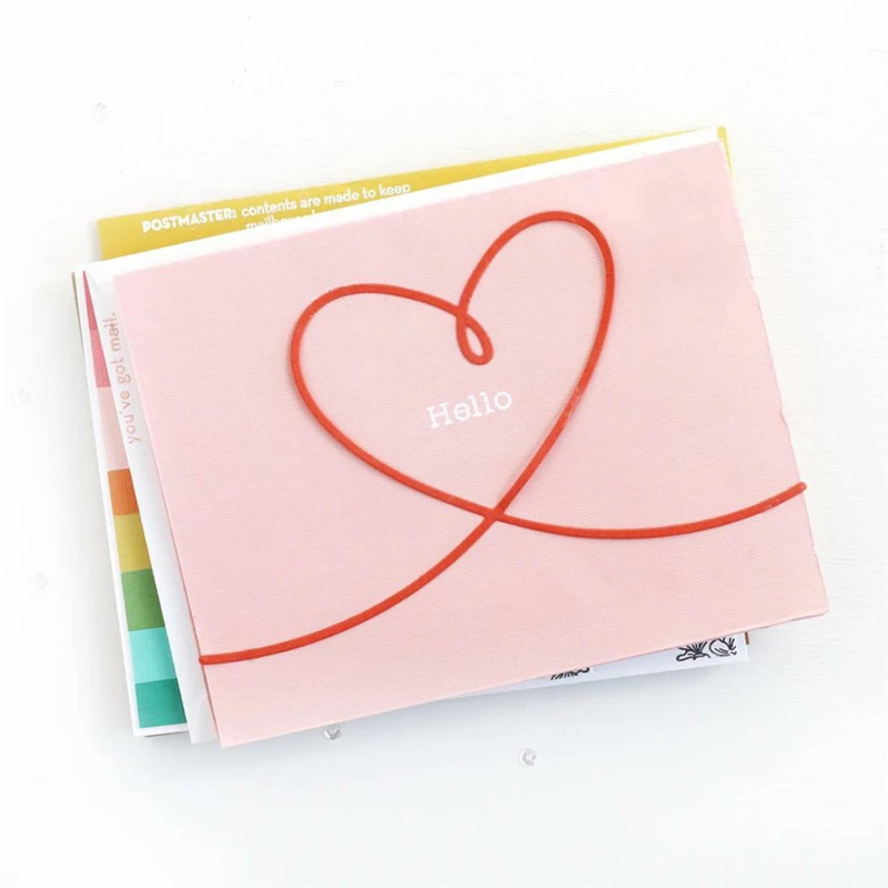 

Naifumodo Metal Cutting Dies Scrapbooking for Card Making DIY Embossing Cuts New Craft Hand Drawn Heart Lover Dies New 2019