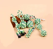 Cotton Rope Toy Dog Pet Large Dog Bite Resistant Ball Teddy Dog Molar Tooth Cleaning Cotton Rope Ball Dogs Training Ball