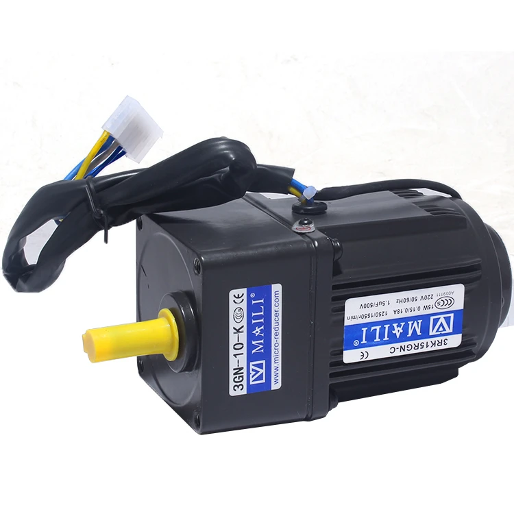 220V 15W AC gear motor electric motor with variable speed controller 1:10 125RPM 220V 15W AC gear motor electric motor with variable speed controller 1:10 125RPM