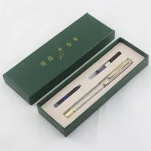 Классическая авторучка крокодила с 0,5 мм перо из иридия бизнес подарок ручка металл чернильная ручка с позолоченным зажимом роскошные принадлежности для письма