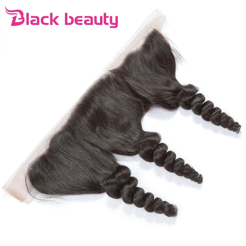 

7A Brazilian Loose Wave Lace Frontal Closure 13*4 Ear to Ear Brazilian Virgin Hair Loose Wave Frontal Lace closure Human hair