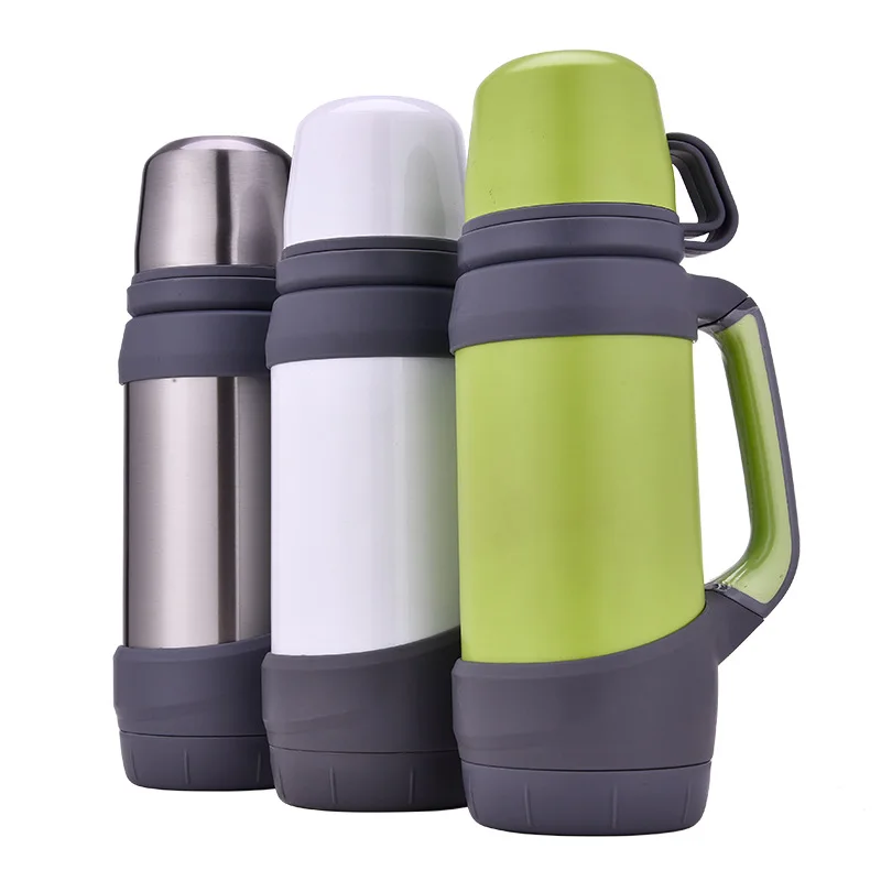 1200mL Large Thermos Vacuum Insulation Stainless Steel Thermos Bottle for Water and Tea Straight