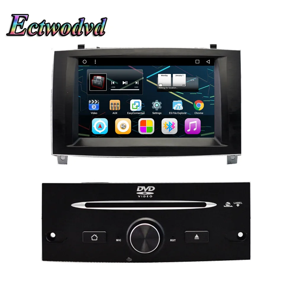Clearance Ectwodvd 7inch Octa Core Android 8.1 Car DVD GPS Navigation Radio Stereo for Peugeot 407 2004 2005 2006 2007 2008 2009 2010 0