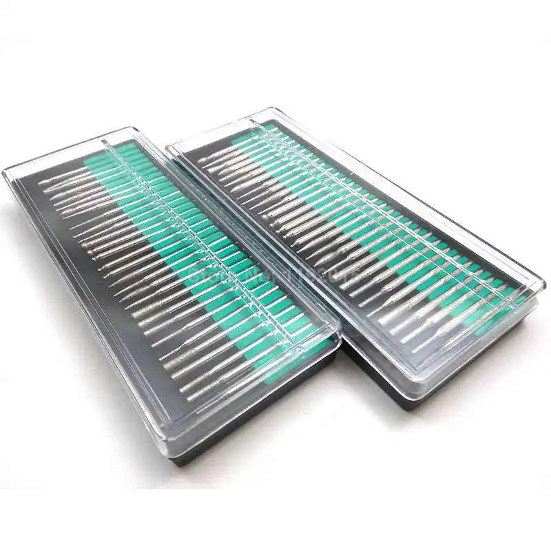 

30 Pcs/Set Top Quality Diamond Burr Bits Drill For Engraving Etching Rotary Nail Art Tool Set
