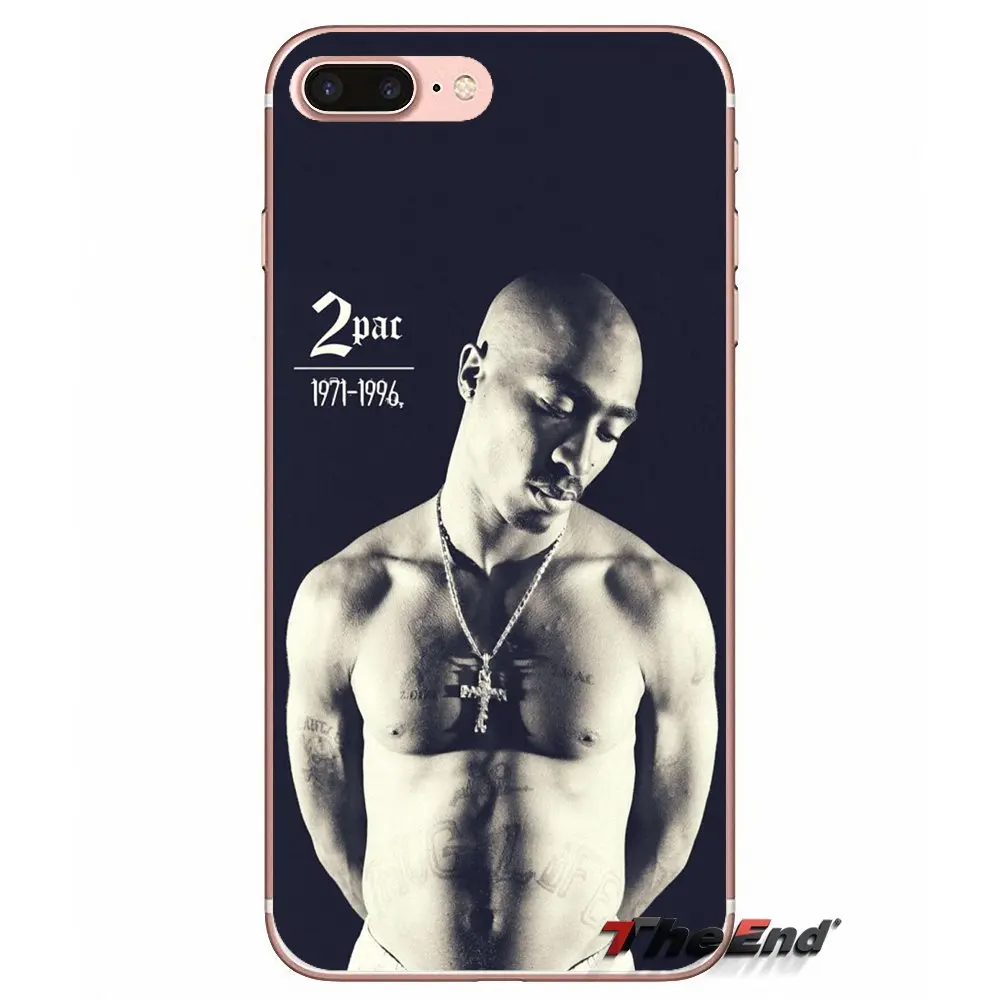 TPU Чехлы 2Pac Tupac Amaru Shakur Makaveli для iPhone XS Max XR X 4 4S 5 5S 5C SE 6 6S 7 8 Plus samsung Galaxy J1 J3 J5 J7 A3 A5 - Цвет: images 3