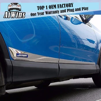 

Aiwins FOR Toyota RAV4 2014 2015 2016 stainless steel SIDE DOOR BODY GARNISH MOULDING COVER trim PROTECTION CAR STYLING