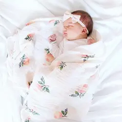 Муслин Хлопок новорожденный пеленание ребенка мягкое одеяло Parisarc банное полотенце двойной слой gai