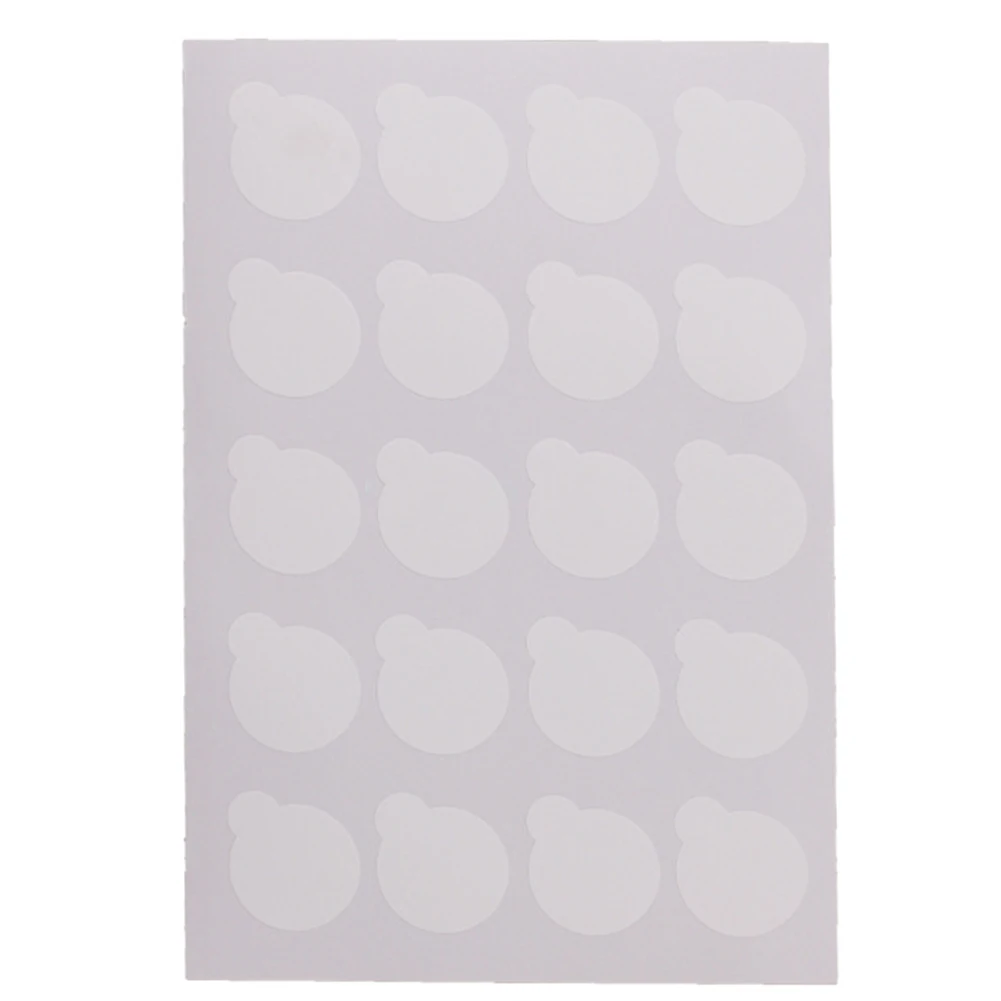 

100Pcs Stone Disposable Jade Waterproof Holder Pallet Small Glue Pad Tools Eyelash Extension Gasket Stand White Sticker