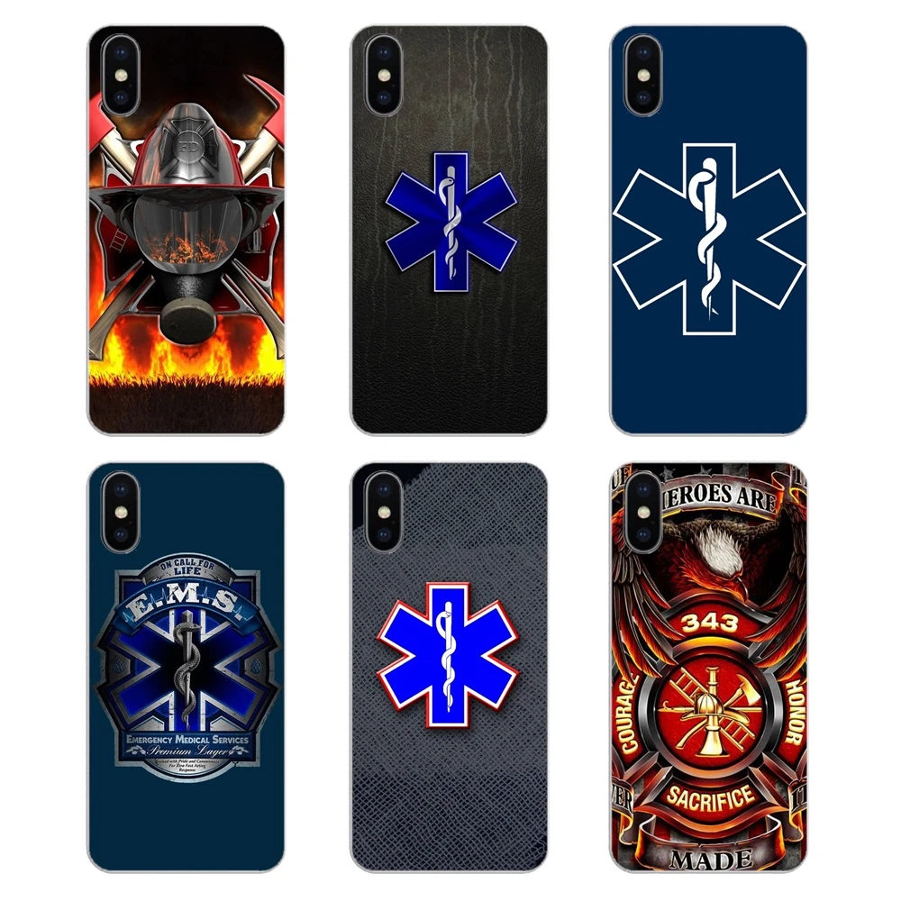 Пожарный спасательный логотип для Motorola Moto X4 E4 E5 G5 G5S G6 Z Z3 G3 C Play Plus силиконовый
