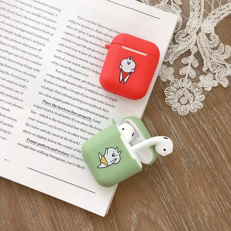 Чехол для Airpods, беспроводной чехол для зарядки, чехол для Airpods2, милый мультяшный аниме, силиконовые аксессуары для tpu, чехол для Airpod