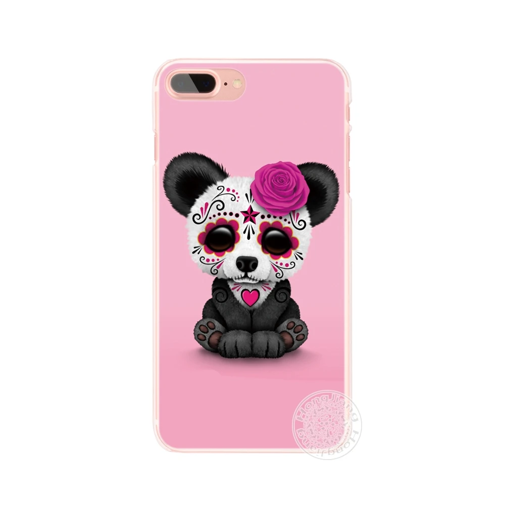 Чехол для мобильного телефона HAMEINUO panda с милым черепом iphone 6 4 4s 5 5s SE 5c 6s 7 8 X plus|case for