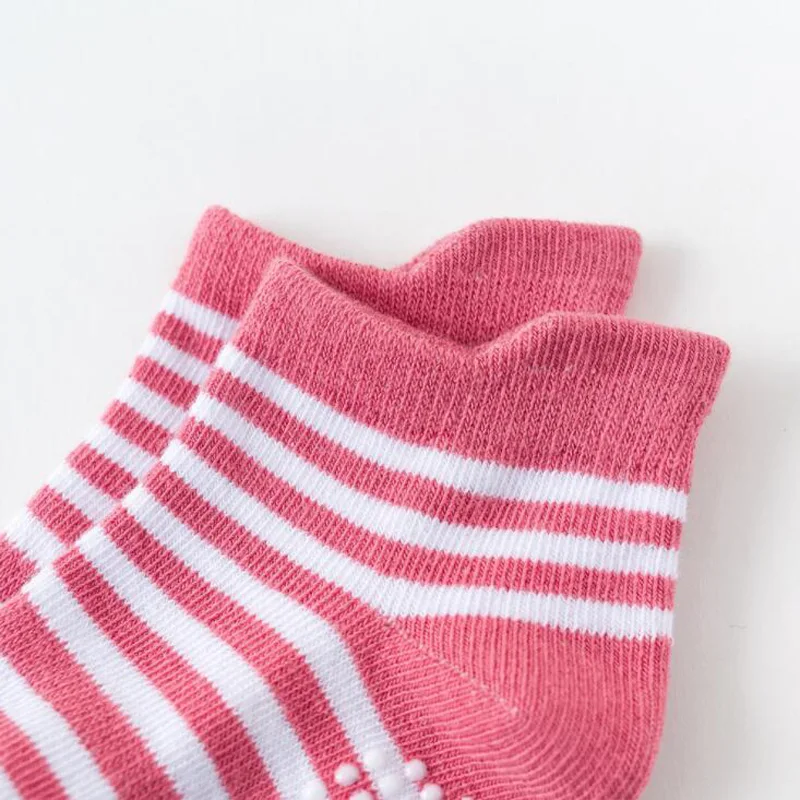 6 пара/лот, новые детские носки-тапочки, хлопковые нескользящие носки для мальчиков и девочек