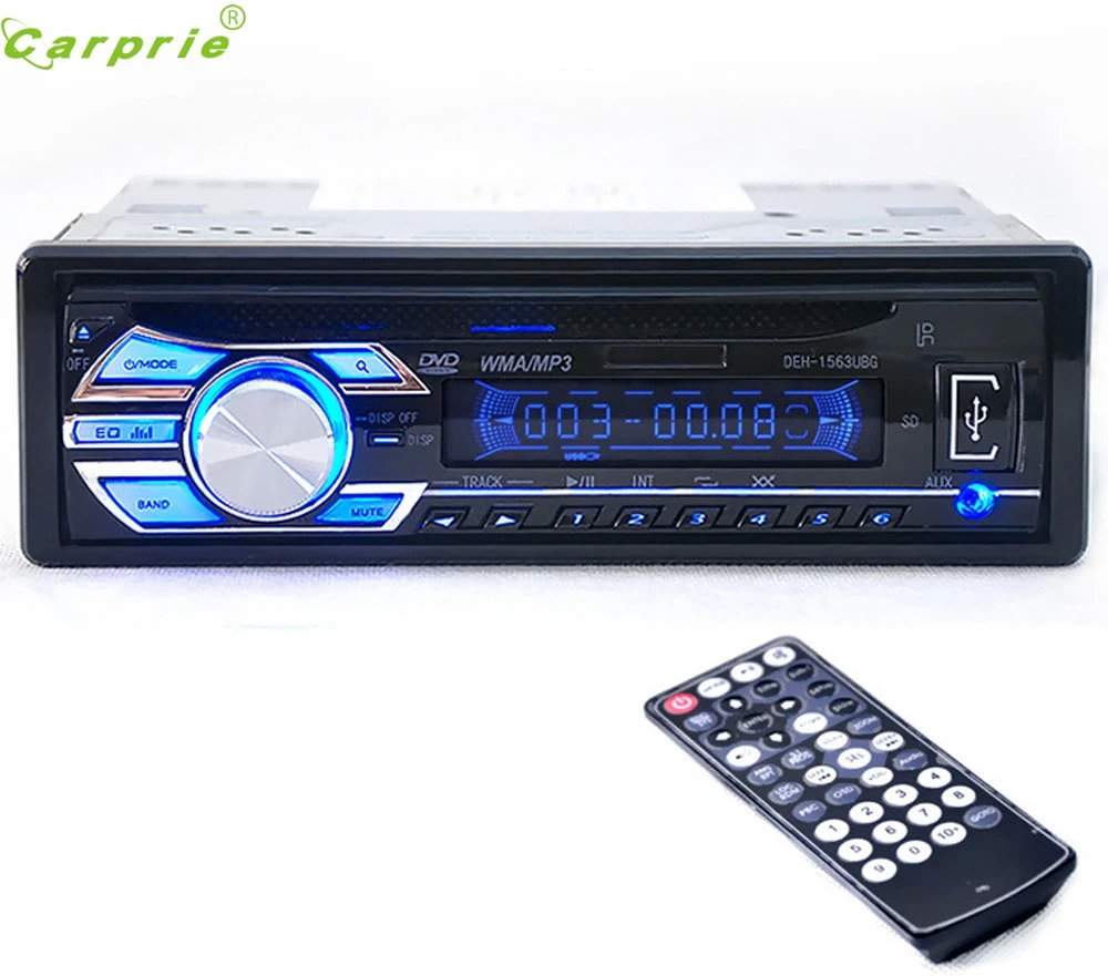 

Car Audio Stereo In-Dash DVD CD MP3 Radio Player SD Input AUX FM Receiver Jun.6