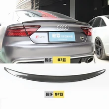 A7 P Стиль FRP Неокрашенный задний праймер багажник спойлер крыло для Audi A7 2011- авто-Стайлинг