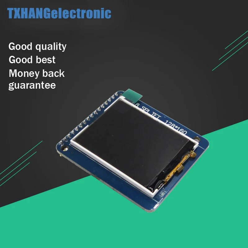

Smart Electronics 1.8 Inch 128*160 Serial SPI TFT LCD Module Display+PCB Adapter Power IC SD Socket 128x160 for arduino Diy Kit