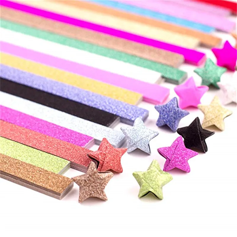 

Origami Stars Papers Package DIY Paper, heat transfer vinyl(Glitter Origami Stars)
