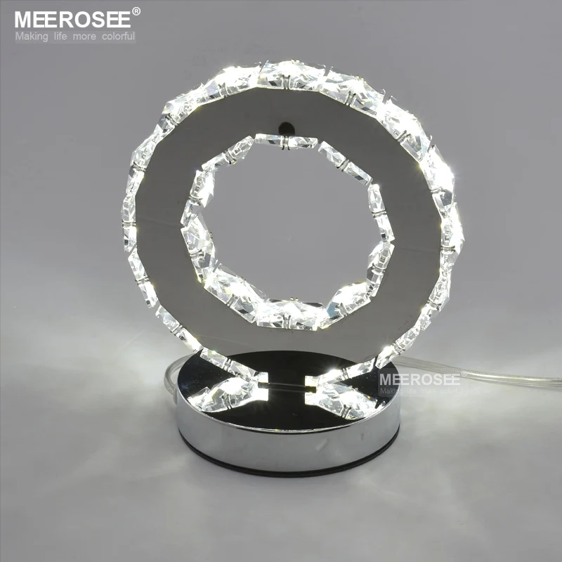

LED Crystal Ring Table Light LED Reading Light Bedside Table Light Desk Lamp for Living reading room