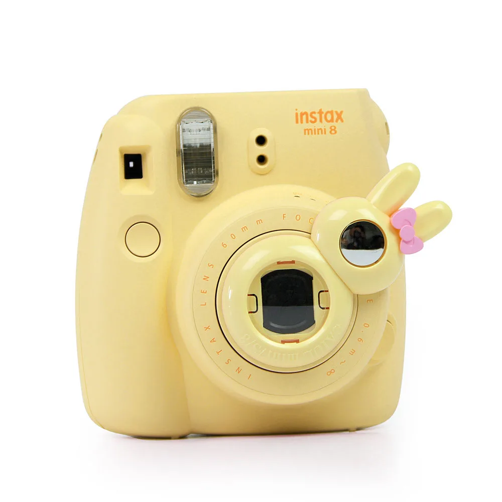 10 шт./лот Fujifilm Instax Mini 8 Mini S 7 s кролик модель крупным планом объектив Автопортрет зеркальная камера желтый красный розовый