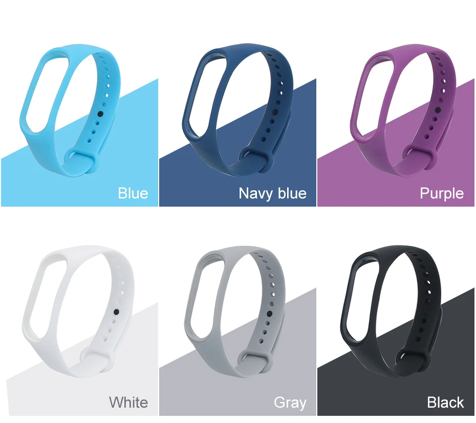 2018 Newest Wrist Strap For Xiaomi Mi Band 3 Smart Band Colorful Silicone Smart Wristband Bracelet For Xiaomi Mi Band 3 Strap   (5)