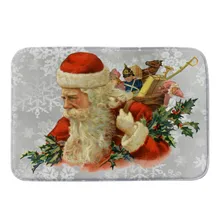 Счастливого Рождества Коврик придверный коврик комнатные домашние ковры Декор 40x60 см рождественские коврики