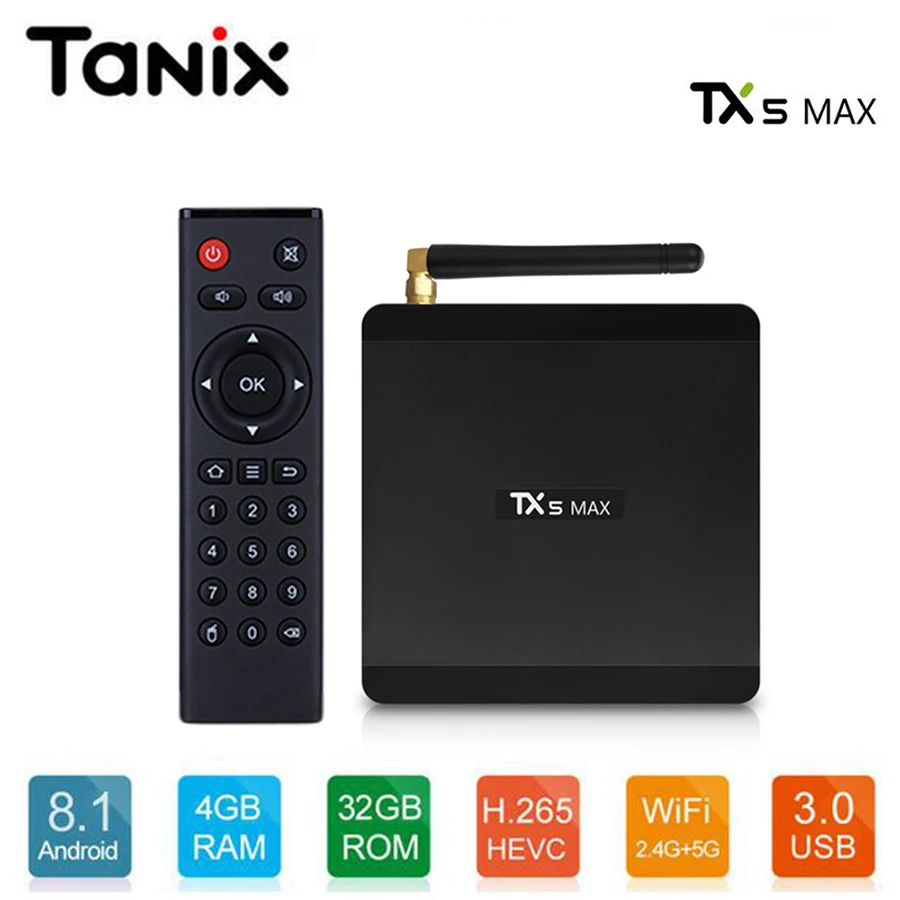 

TX5 Max TV Box Android 8.1 Amlogic S905-X2 Alice UX Quad Core Bluetooth 4.1 4GB RAM 32GB ROM 1080p 4K 3D HDR Dual WiFi TV Box