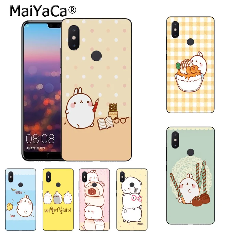 

MaiYaCa Cutest Kawaii Box Potatoes and rabbits Molang Phone Case for Xiaomi Mi6 Mix2 Mix2S Note3 8 8SE Redmi 5 5Plus Note4 4X 5