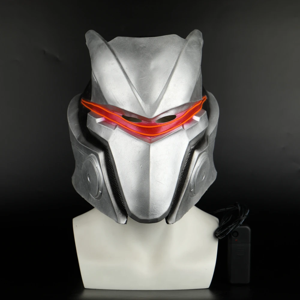 Game Fortniter Omega Mask With LED Light Drift Cosplay Latex Helmet Omega Halloween Party Dropshipping (21)