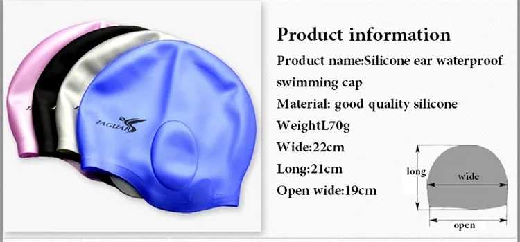 Водонепроницаемая силиконовая шапочка для плавания для взрослых, унисекс, силикагель, защита для ушей, мужская и женская силиконовая Кепка для плавания ming hat2pc
