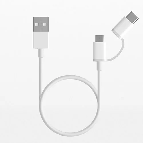 Оригинальный внешний аккумулятор xiaomi 2 в 1 30 см Micro USB Тип c для redmi note 7 6 pro mi 8 se lite mix 3