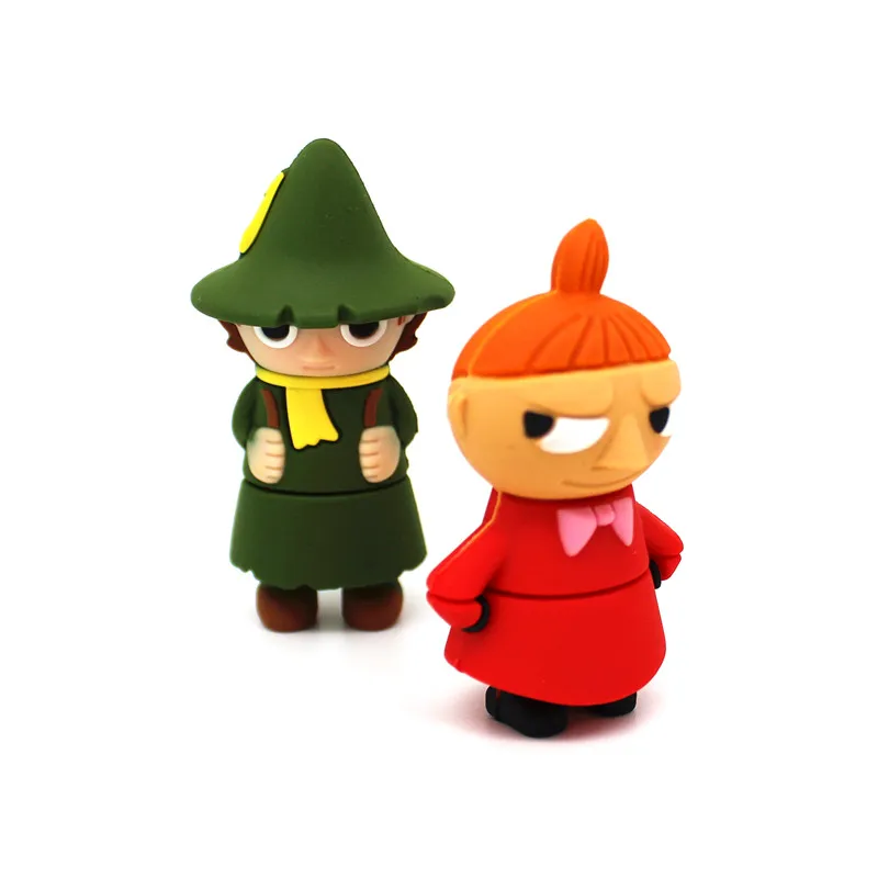 Горячая Распродажа мультфильм Moomin долина флеш диск USB 2 0 32 Гб 64 Милая карта памяти