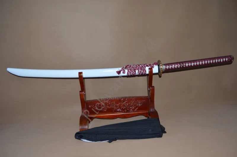 

1095 Steel Japanese Samurai Functional Real Sword Naginata Full Tang Quenching Oil Unokubi-Zukuri Blade Sharp Cloud Tsuba