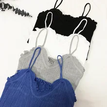 Укороченные топы женские топы на бретелях женские летние Новые укороченные топы с v-образным вырезом без рукавов укороченный топ женские эластичные трикотажные пляжные топы с v-образным вырезом