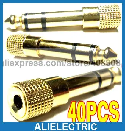 40pc 6 35mm to 3 5 Jack Plug for DJ Headphone Amplifier
