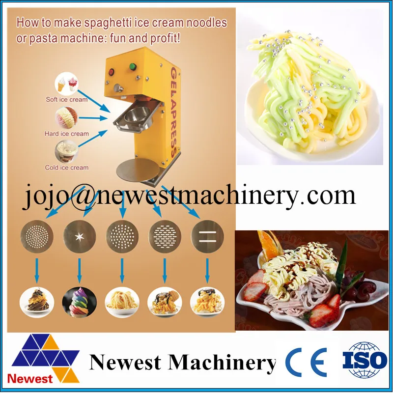 

Best selling italian pasta ice cream machine /Itlaian ice cream pasta maker with ce