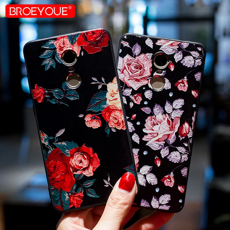 

BROEYOUE Case For Xiaomi Redmi 4X 4A 5A Note 4 4X Note 5A 5 Pro Global 3 Pro 3S 3X 3D Relief TPU Case For Xiaomi Mi A1 5X 5S 6