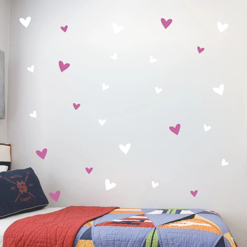 

Fashion Heart Wall Stickers For Kids Room Baby Home Decoration Children Wall Decals Kids Wall Sticker Murals Wallpaper