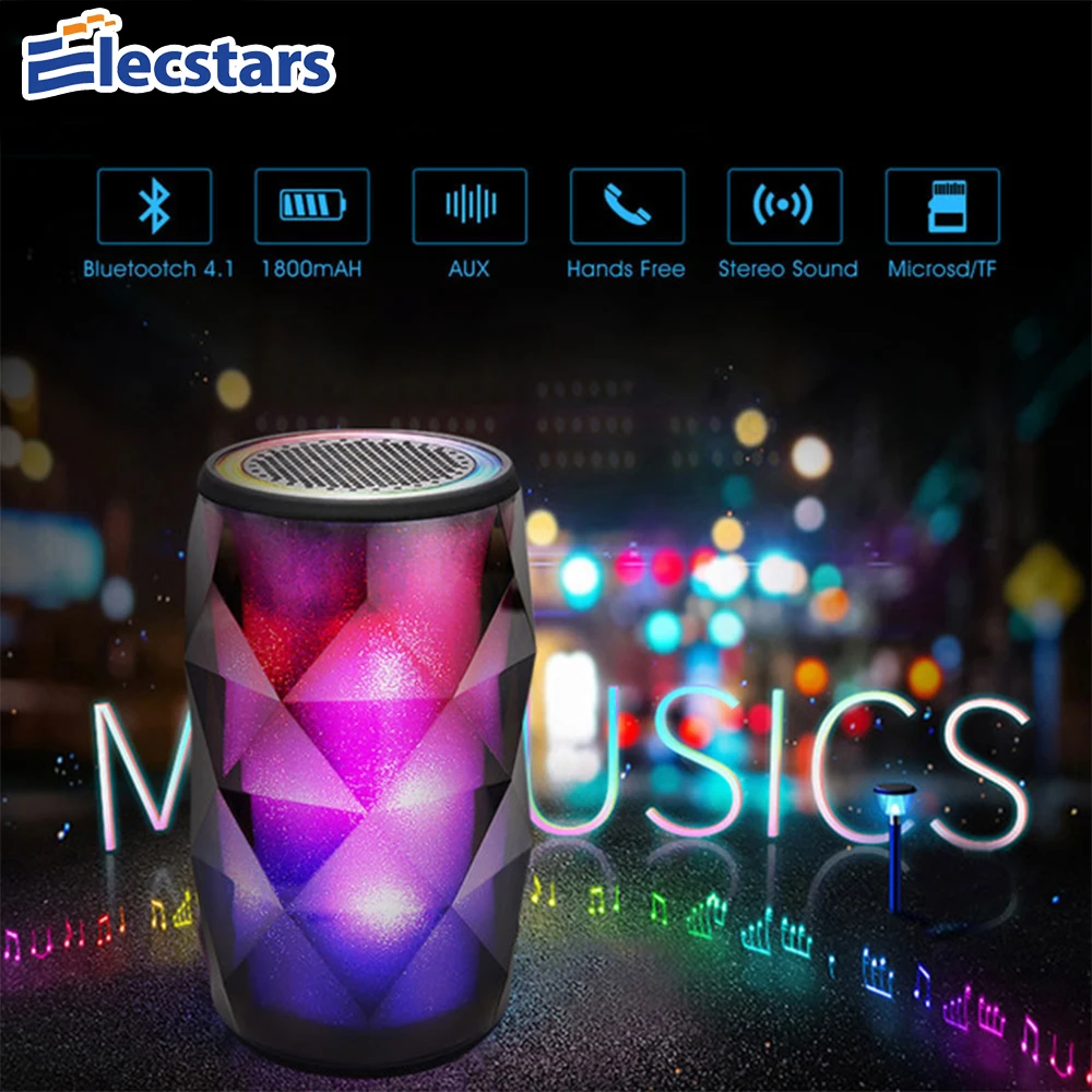 

Elecstars Bluetooth Speakers night Light Wireless Bluetooth Speaker LED Portable LED Light Best Gift for Child
