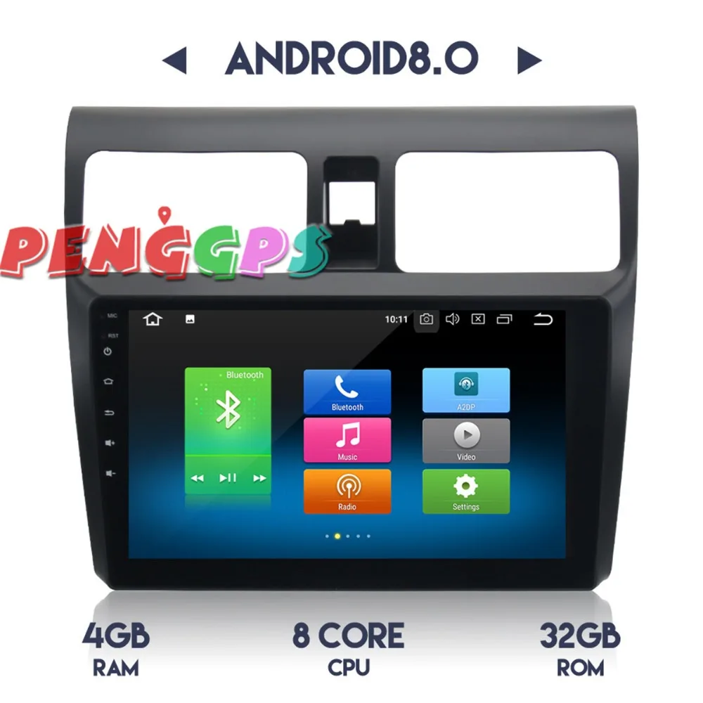 Автомагнитола на Android 10 0 головное устройство GPS для Suzuki SX4 2006 2007 2008 2009 2010 видео