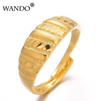 WANDO женские золотого цвета изысканный точка Обручение кольцо индийских/африканском стиле/нигерийских Израиля Эфиопский Подарок Девушке Ювелирные изделия R63 - Цвет основного камня: Slash