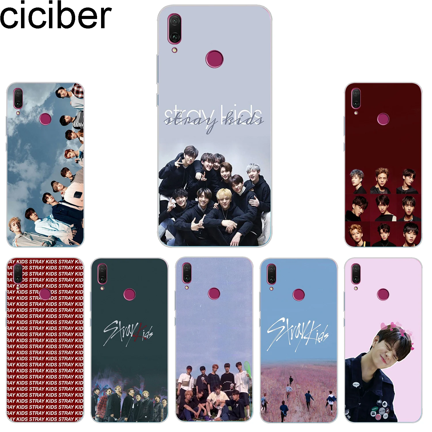 

ciciber Phone Case for Huawei Honor 10 9 8 lite 7A 8C 8X Note V10 Play Y9 Y7 Y6 Y5 Y3 Pro Prime 2017 2018 2019 Soft Stray Kids