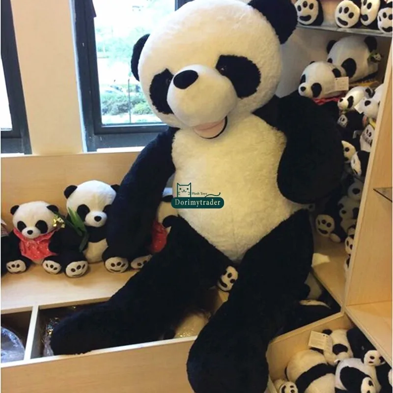 

Dorimytrader giant plush panda bear skin jumbo Lovely Soft huge panda factory price high quality 71inch 180cm DY61454