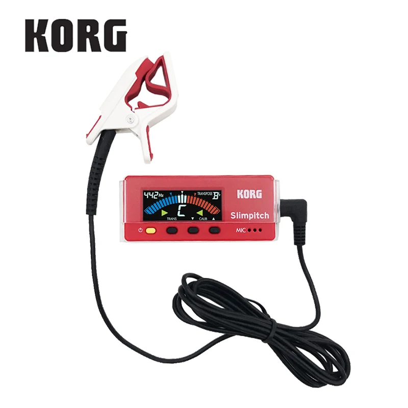 Korg Slimpitch SLM 1CM хроматический тюнер с контактом микрофон 12 примечание равный