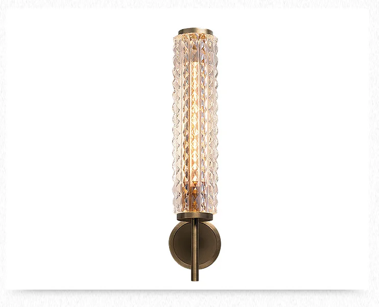 Lâmpada de Parede Espelho do Banheiro Moderna Cobre Luxo Cristal Sala Estar Farol Villa Luz Parede Pós 4 Cheap Luminárias de parede