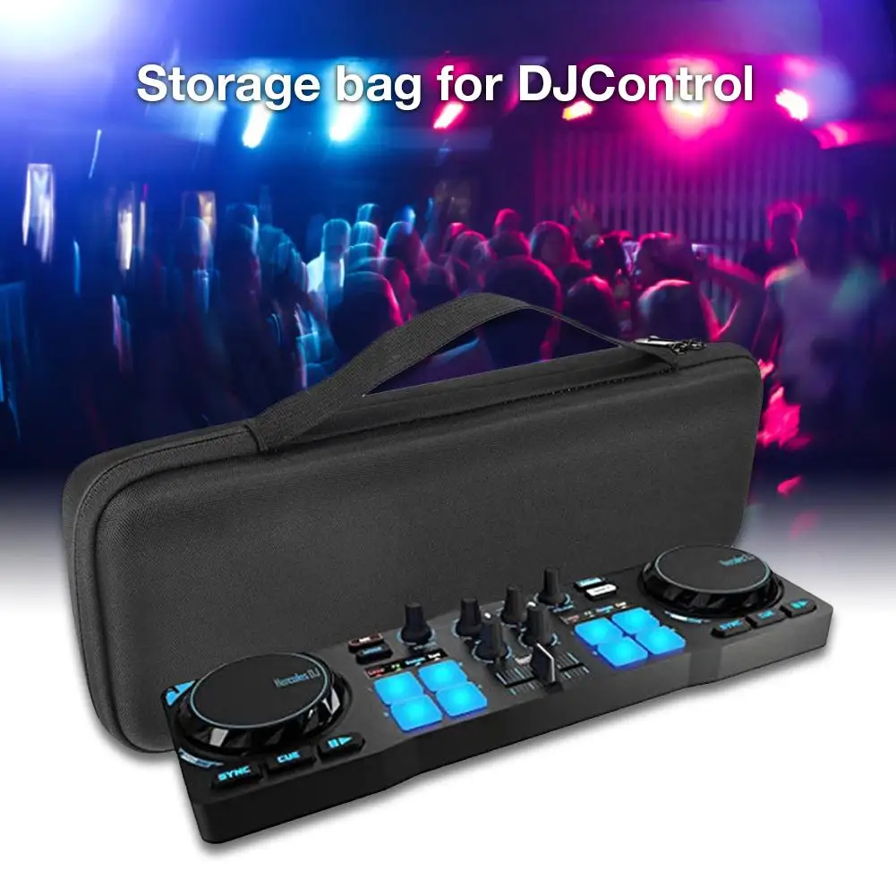 

For Hercules DJControl Portable Storage Box Shockproof Case Protective Case Dish Storage Box Storage Bag for DJControl